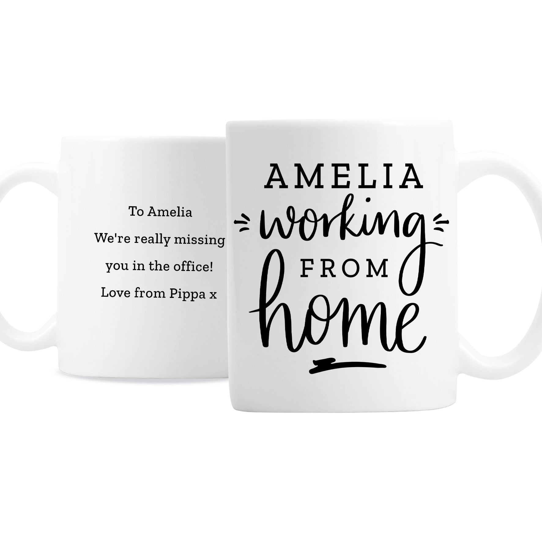 Personalised Working From Home Mug