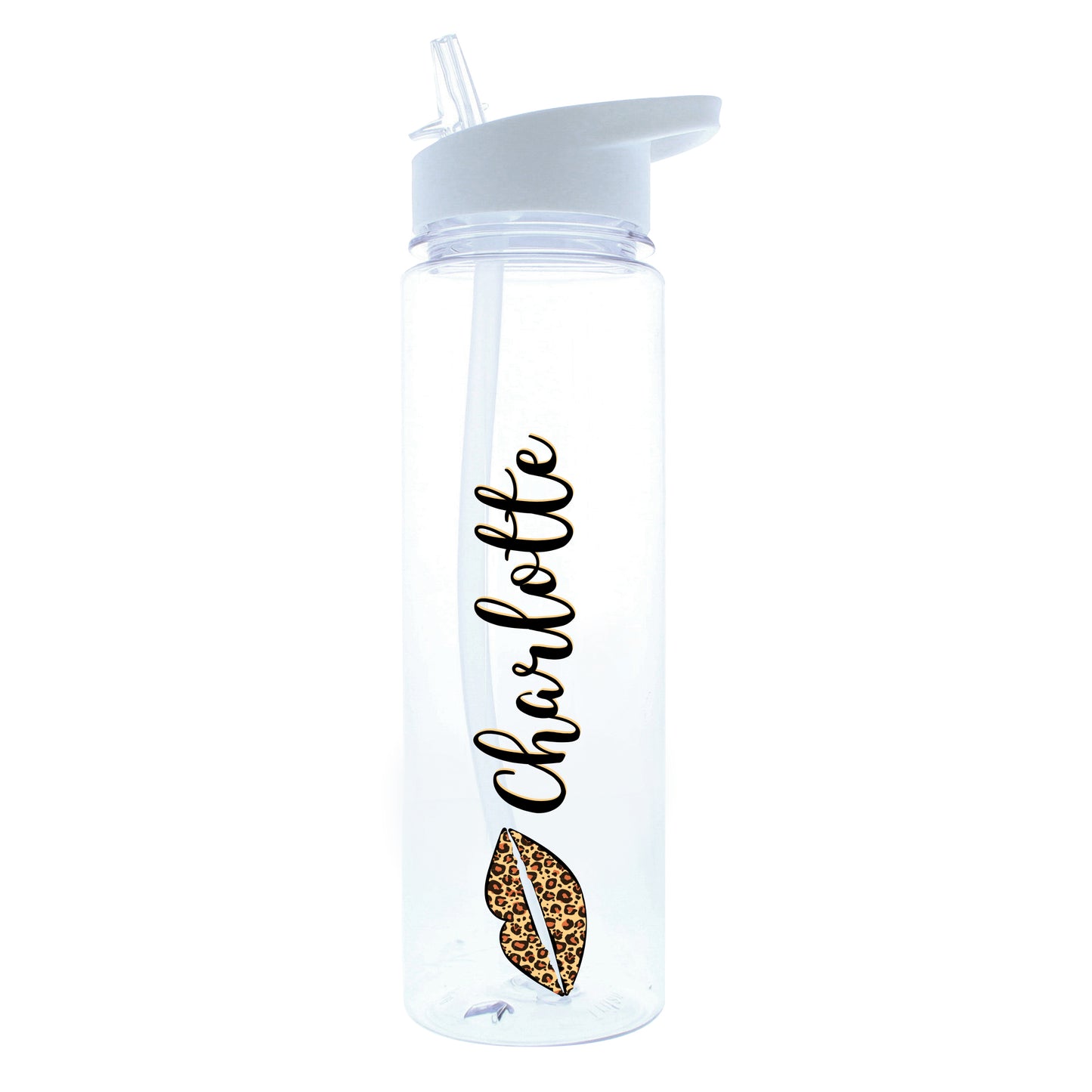 Personalised Lepoard Lips Island Water Bottle