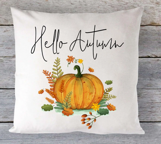 Autumn Cushion - Autumn Home Decor - Autumn Accessories - Pumpkin Decor - Hello Autumn