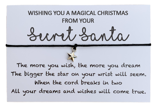 Secret Santa Christmas Wish Card For Colleagues