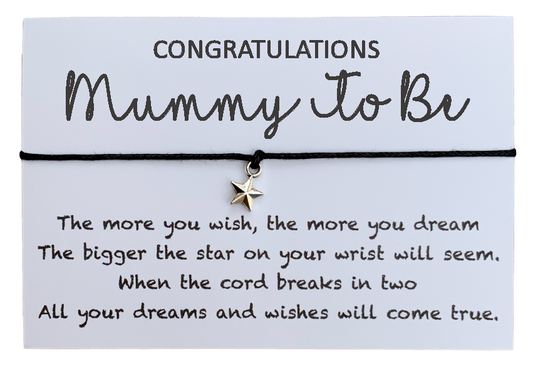 Mummy To Be Wish Bracelet - Baby Shower Gift For Friends
