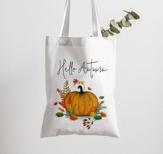 Autumn Tote Bag, Autumn Accessories, Hello Autumn, Pumpkin Bag, Autumnal Accessories, Autumn Home Decor, Pumpkin Decor, Gift For Her Friend