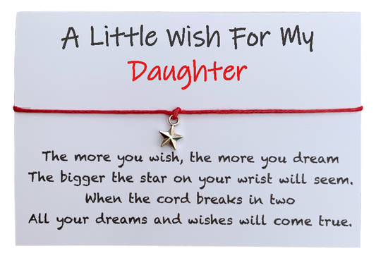 Daughter Wish Bracelet - Birthday Gift