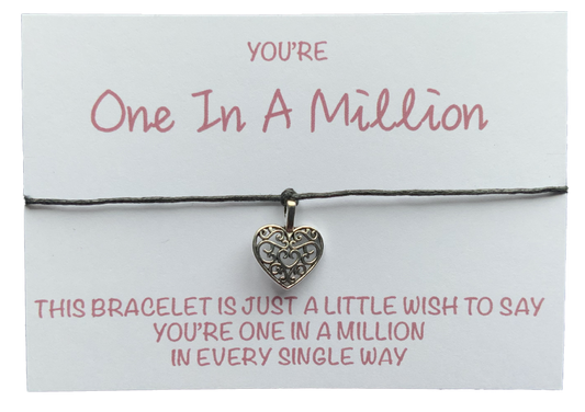 One In A Million Wish Bracelet - Gift For Friends