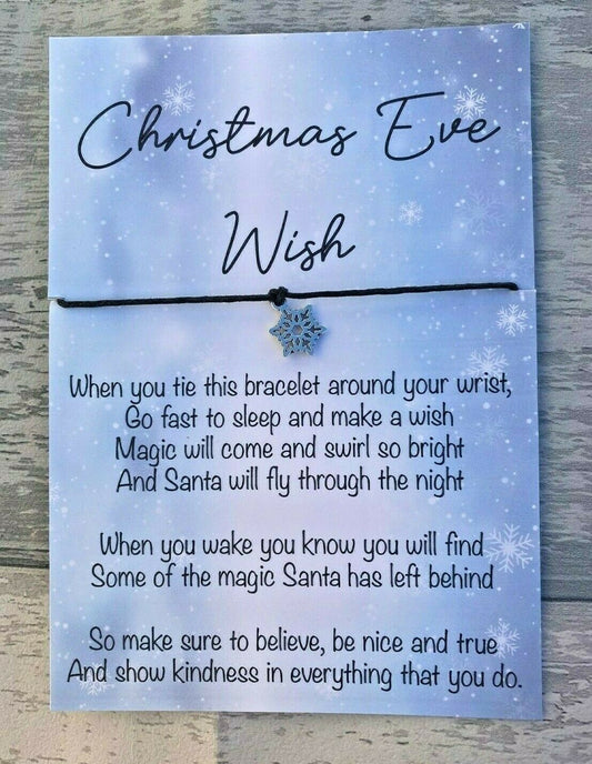 Christmas Eve Wish Bracelet - Stocking Filler For Kids